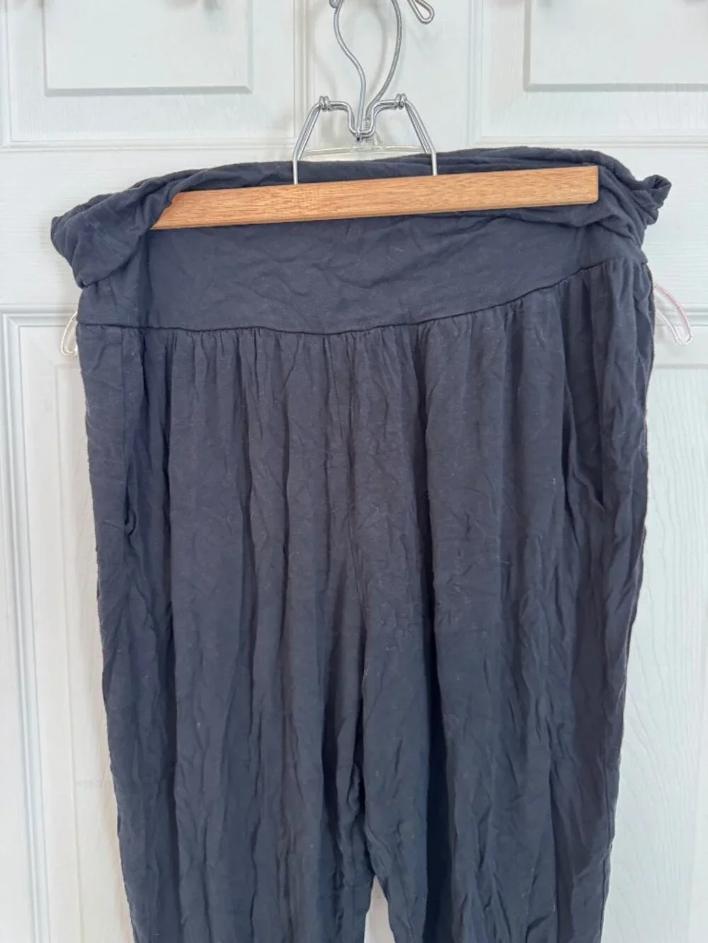 Athleta Black Studio Jogger Yoga Style Activewear Pants 446680 Large Comfort - Picture 3 of 11